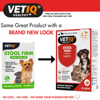 VetIQ Stool Firm 45 tabs Loose Stool Remedy With Prebiotic Fibre