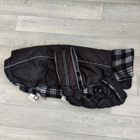 Trixie Mantel Black Waterproof Fleece Lined Dog Coat XL: 52cm