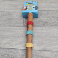 Lazybones Wood Loofah Play Perch Medium 28 X 3.5cm