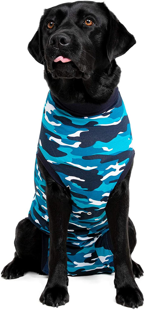 Suitical Dog Recovery Suit Blue Camo L: 67-76cm