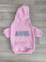 Pink Angel Hoodie Dog Jumper 16-18"