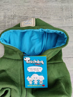 Mikki Touchdog Hoodie Jumper Green 12" 30cm Small Terriers Pug