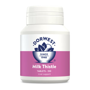 Dorwest Herbs Milk Thistle Tablets for Dogs and Cats 100 Tablets